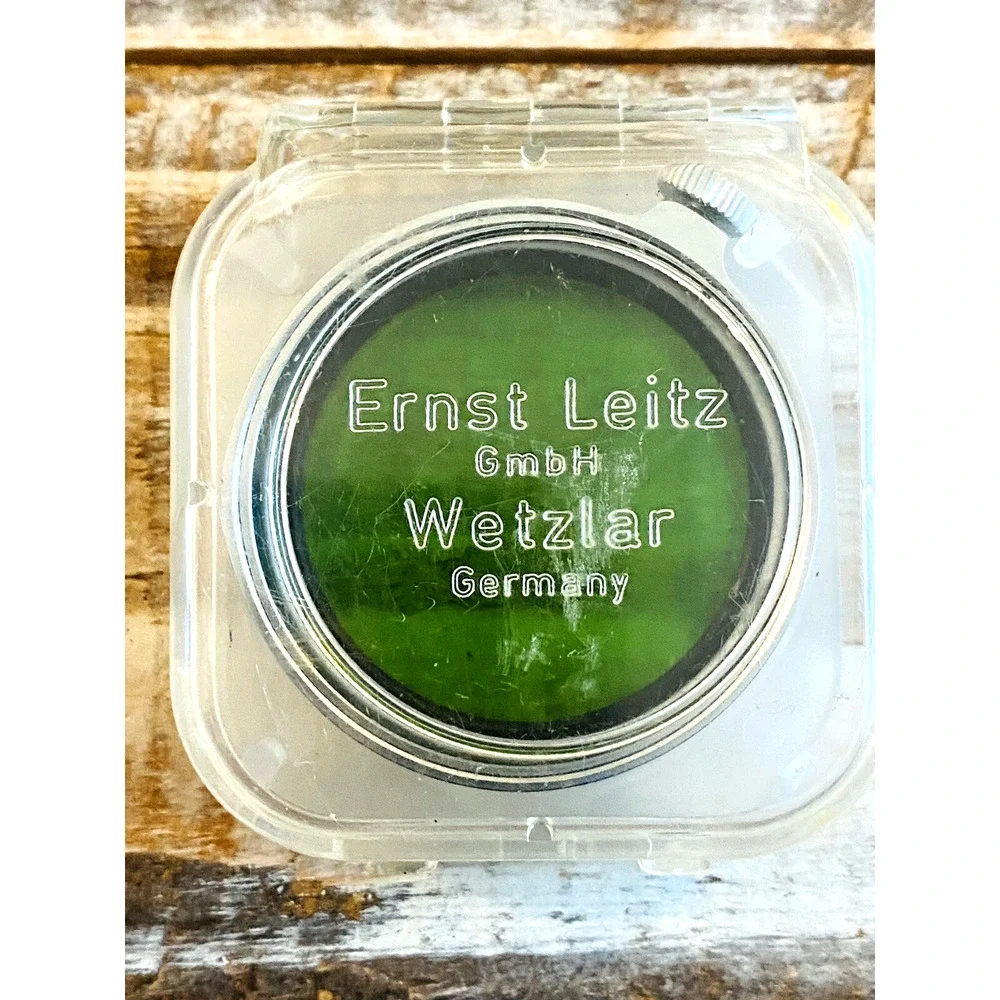 Vintage Leica Leitz Wetzlar GGr Green Filter Germany w/ Original Case